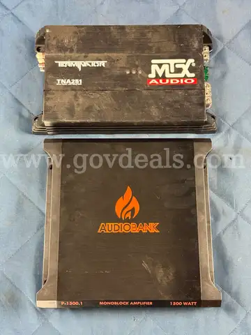 2 - Amplifiers: 1 - MTX Audio Terminator TNA251 and 1 - AudioBank P-1500.1 (Both Untested)