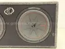 2 - 12&#x22; Kicker CompR Subwoofers in Kicker Box with Planet Audio Amplifier (Untested)
