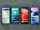 4 - Cellphones (Unlocked): 3 - Motorola and 1 - BLUE (All Power On)