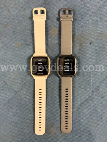 2 - Garmin Smart Watches (Unlocked) Models: Venu SQ and Venu SQ (Both Power On)