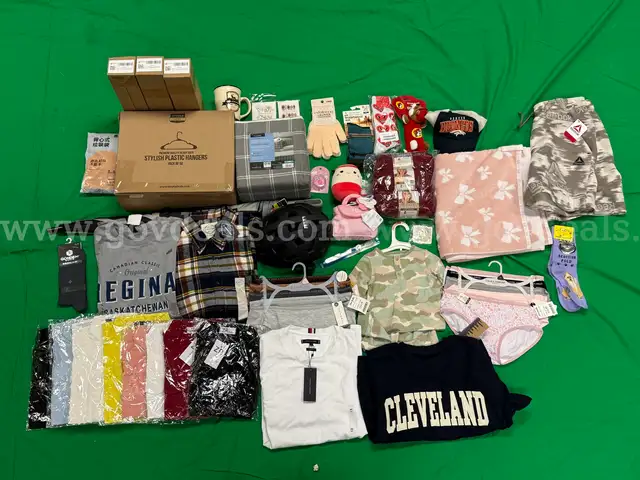 Box of Clothing &#x26; Misc. Items With Tags (Box Not Included)