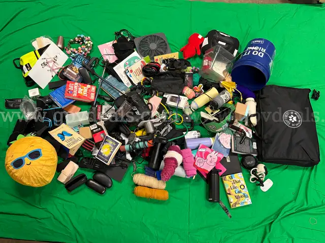 Box Full of Misc. Lost &#x26; Found Items (Box &#x26; Dolly Not Included)