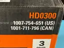 Rigid 3 Gallon Wet/Dry Vac with Attachments, Model: HD0300 (Powers On)