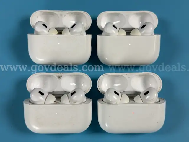 4 - Apple AirPods Pro Gen 2 with MagSafe Charging Cases (Lightning) Models: 2700 (All Power On)