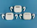 3 - Apple AirPods Gen 4 with Wireless Charging Cases, Models: A3059 (All Power On)