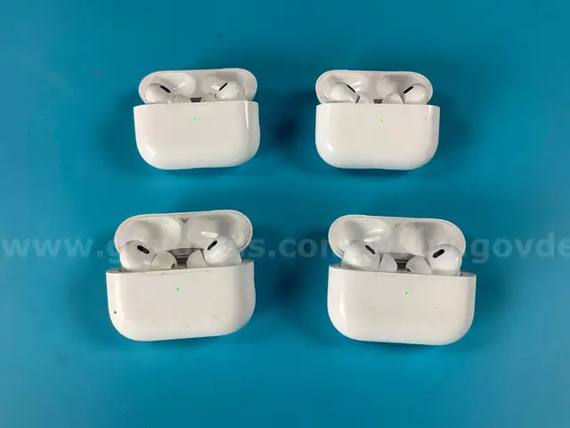 4 - Apple AirPods Pro Gen 2 with MagSafe Charging Cases (USB-C) Model: A2968 (All Power On)