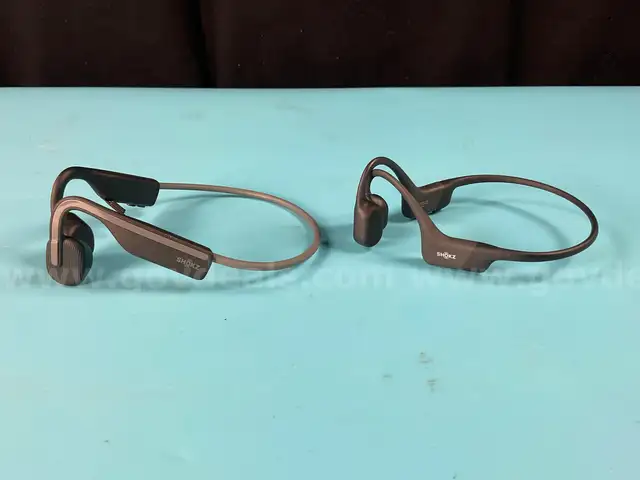 2 - Shokz Bone Conduction Wireless Headphones Models S661 and S806, Both Power On