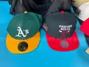 Reebok Duffle with 16 - Fashion Hats Labeled New Era, Otto, Ariat, Nike, Hurley, Mitchell & Ness and Neff