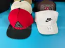 Reebok Duffle with 16 - Fashion Hats Labeled New Era, Otto, Ariat, Nike, Hurley, Mitchell & Ness and Neff