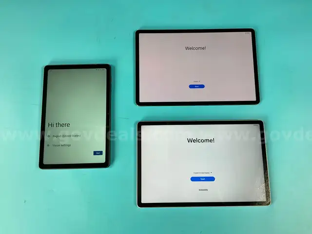 3 - Tablets (User Locked) Samsung and T-Mobile, All Power On