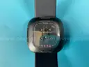 2 - FitBit Smart Watches (Unlocked) with Bands, Both Power On: 1 - Versa 2 Model FB507 and 1 - Sense Model FB512
