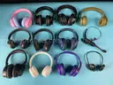 12 - Misc. Bluetooth Over-Ear Headphones, All Power On (Some with Wear and Tear)