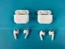 2 - Apple AirPods 3 with Lightning Charging Cases Model A2897, All Power On