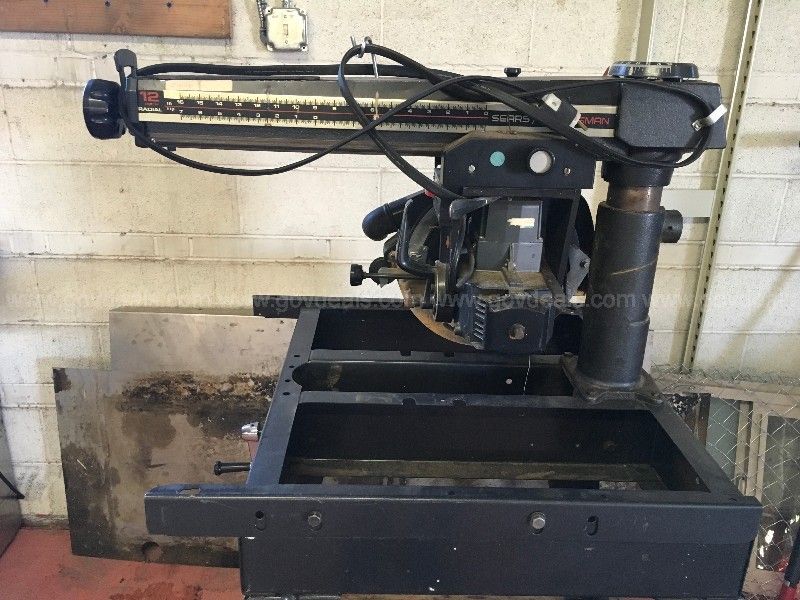 Sears/Craftsman 12 Inch Radial Arm Saw | GovDeals