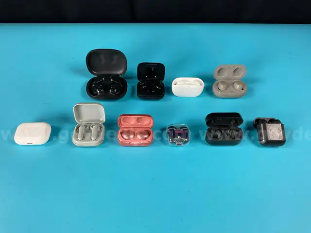 10 - Misc. Bluetooth Earbuds, All Power On