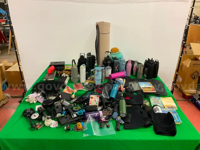 Large Box of Misc. Lost and Found Items