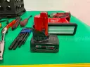 Lot of Misc. Tools with Milwaukee Handcart, Includes 2 - Milwaukee Cordless Power Tools, Both Power On
