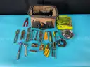 Tool Bag with Misc. Hand Tools and Hardware