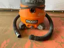 Ridgid 14 Gallon, 6 Peak HP Wet/Dry Shop Vacuum Model WD14500, Powers On