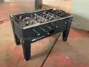 Eaton Foosball Table Model Unknown, Dimensions 55&#x22; x 31&#x22; x 35&#x22; (Damaged Ball Return)