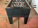Eaton Foosball Table Model Unknown, Dimensions 55&#x22; x 31&#x22; x 35&#x22; (Damaged Ball Return)