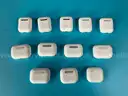 12 - Misc. EMPTY Apple AirPods and AirPods Pro Charging Cases, All Power On