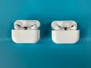 2 - Apple AirPods Pro 2 with MagSafe Charging Cases (USB-C) Model A2968, All Power On (1 - Scratched)