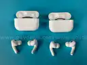 2 - Apple AirPods Pro 2 with MagSafe Charging Cases (USB-C) Model A2968, All Power On (1 - Scratched)