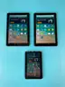 3 - Amazon (Unlocked) Fire Tablets, All Power On