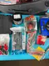 Lot of Audio Electronics, Wiring, Accessories and Tools in Kenneth Cole Suitcase