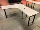 Two-Part Herman-Miller Modular Work Surface with Extra Hardware, Part Numbers Unknown