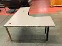 Two-Part Herman-Miller Modular Work Surface with Extra Hardware, Part Numbers Unknown