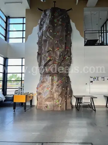 Six Piece Rock Climbing Wall with Frame and Hardware