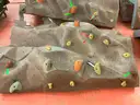 Six Piece Rock Climbing Wall with Frame and Hardware