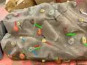 Six Piece Rock Climbing Wall with Frame and Hardware