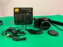 Lot of Nikon Cameras and Rollo Printer, All Power On