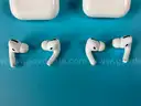 4 - Apple AirPods Pro 1 with MagSafe Charging Cases (Lightning) Model A2190, All Power On (1 - Scratched)