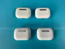 4 - Apple AirPods Pro 1 with MagSafe Charging Cases (Lightning) Model A2190, All Power On