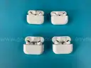 4 - Apple AirPods Pro 1 with MagSafe Charging Cases (Lightning) Model A2190, All Power On