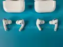 4 - Apple AirPods Pro 1 with MagSafe Charging Cases (Lightning) Model A2190, All Power On
