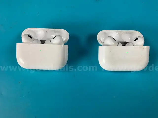 2 - Apple AirPods Pro 2 with MagSafe Charging Cases (USB-C) Model A2968, All Power On
