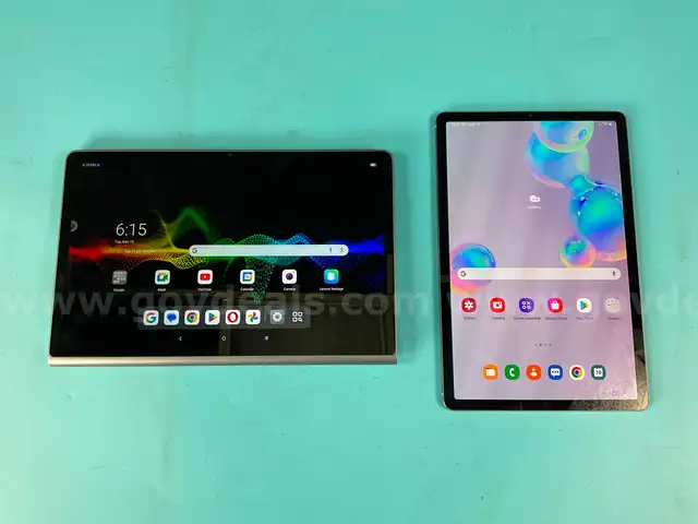 2 - Tablets: Samsung and Lenovo (Unlocked) Both Power On
