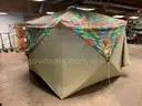 Large Pop-Up Tent with Rainfly Labeled Lost Lands, Make and Model Unknown (Includes Accessories)