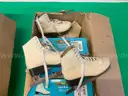 10 - Ferland Figure Skates, Some with Boxes: 4 - Size 12, 1 - Size 9 and 5 - Size 2