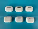 6 - Apple AirPods Pro 1 with MagSafe Charging Cases (Lightning) Model A2190, All Power On