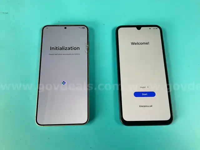 2 - Samsung Cell Phones (User Locked) Both Power On