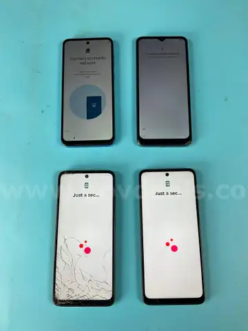 4 - Cell Phones (User Locked): Motorola and T-Mobile, All Power On