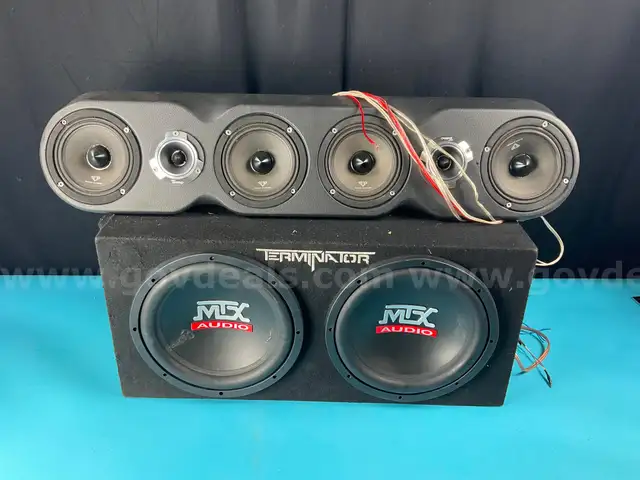 Lot of Audio Equipment: MTX Audio, Black Diamond and Lanzar Heritage (Untested)