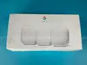 Google Nest Wi-Fi Pro 3-Pack in Box with Accessories, All Power On