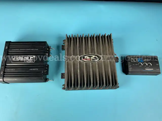 3 - Amplifiers: Rockford Fosgate, Orion and Audio Control (Untested)